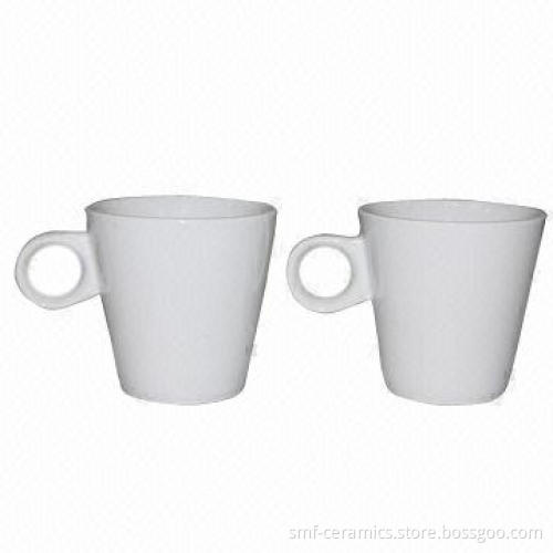 80cc cup in plain white, porcelain mug for hotel, cadmium free and lead free